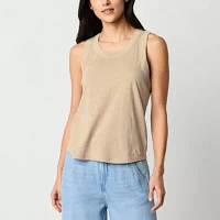 a.n.a Womens Tall U Neck Sleeveless Tank Top