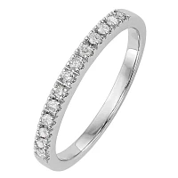 2MM 1/5 CT. Natural White Diamond 14K Gold Wedding Band