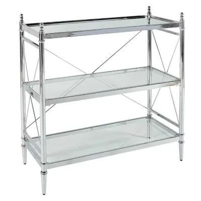 Pinnacle Chrome and Glass Bathroom Shelf