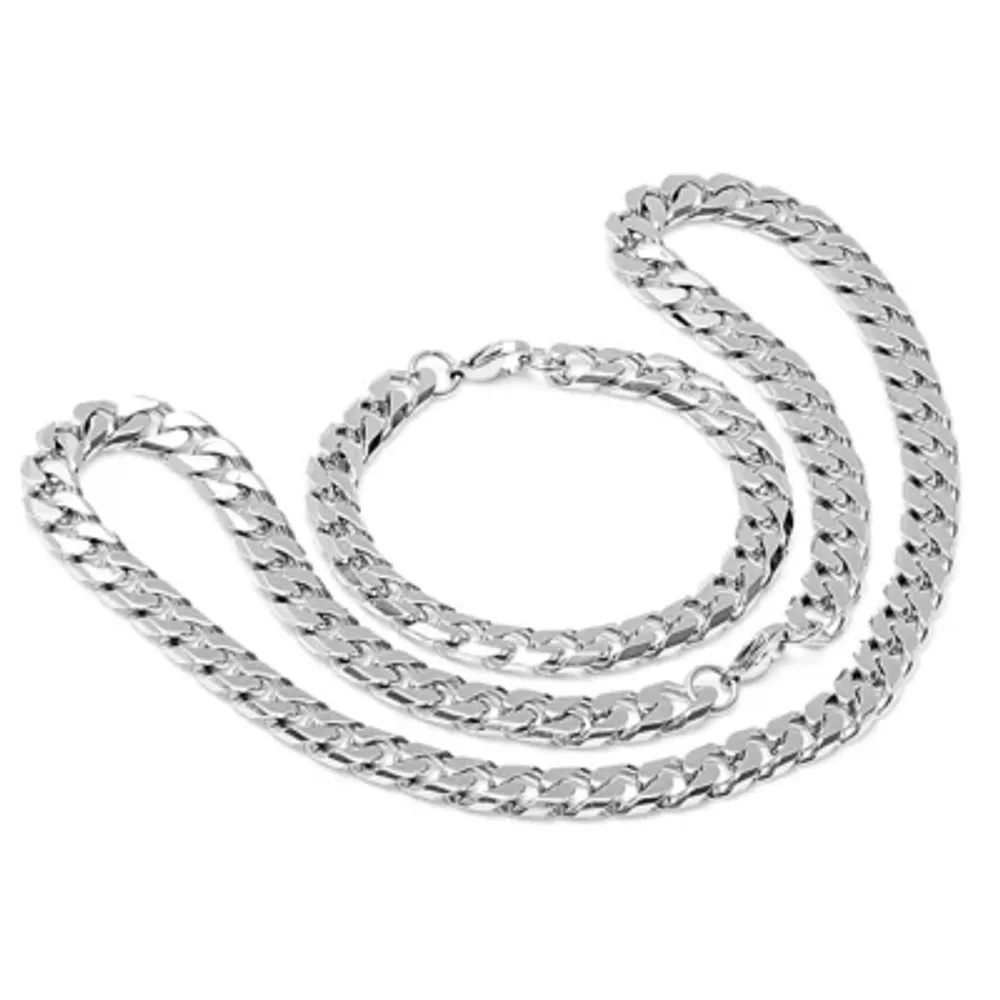 Steeltime Stainless Steel 2-pc. Jewelry Set