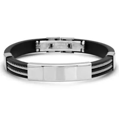 Steeltime Stainless Steel Id Bracelet