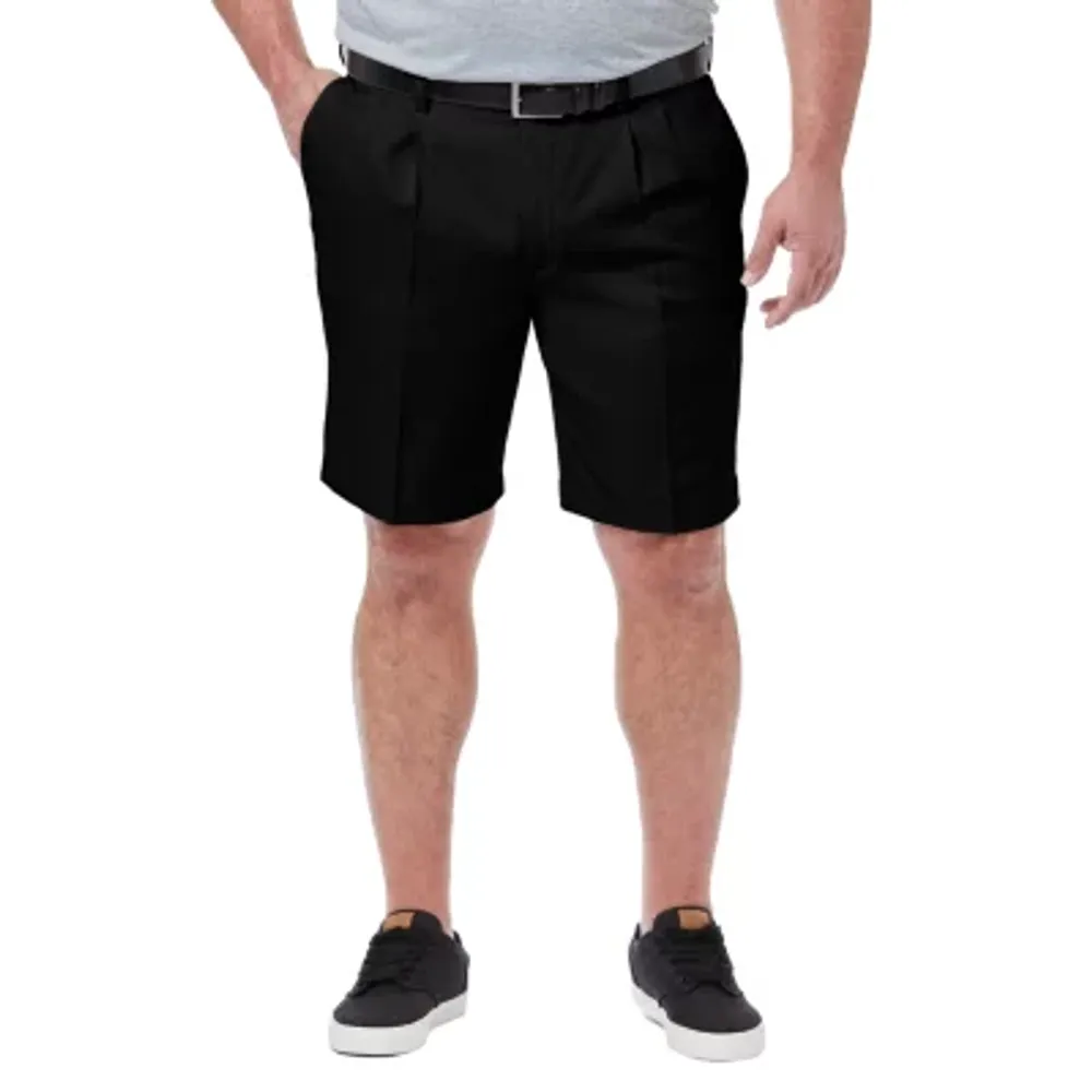 Haggar® Mens Big and Tall Cool 18 Pro Classic Fit Pleated Expandable Waist Shorts