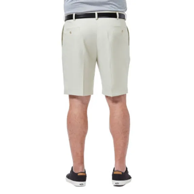 Haggar Men's Big & Tall Cool 18 Pro Classic-Fit Stretch Pleated 9.5 Shorts