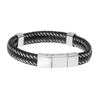 Stainless Steel Braid Link Bracelet