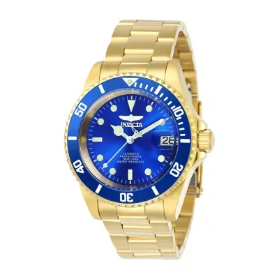 Invicta Pro Diver Mens Automatic Gold Tone Stainless Steel Bracelet Watch