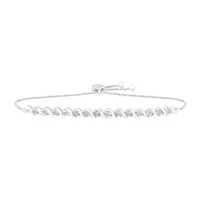 CT. T.W. Natural Diamond Sterling Silver Bolo Bracelet