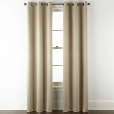 Regal Home Delaney Diamond Embossed Blackout Grommet Top Set of 2 Curtain Panel