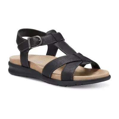 Eastland Womens Kayla T-Strap Flat Sandals