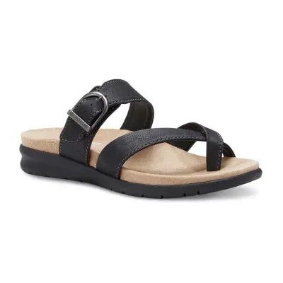 Eastland Womens Sienna Adjustable Strap Flat Sandals