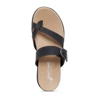 Eastland Womens Sienna Adjustable Strap Flat Sandals