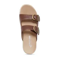 Eastland Womens Avery Adjustable Strap Flat Sandals