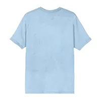Mens Crew Neck Short Sleeve Regular Fit Lilo & Stitch Graphic T-Shirt