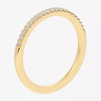 G-H / Si1-Si2) 1/10 CT. T.W. Lab Grown White Diamond 14K Gold Wedding Band