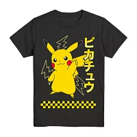 Little & Big Boys Crew Neck Short Sleeve Pokeman Graphic T-Shirt