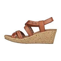 Skechers Womens Beverlee Delicate Glow Wedge Sandals