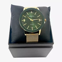 Geneva Mens Gold Tone Bracelet Watch Mac8157jc