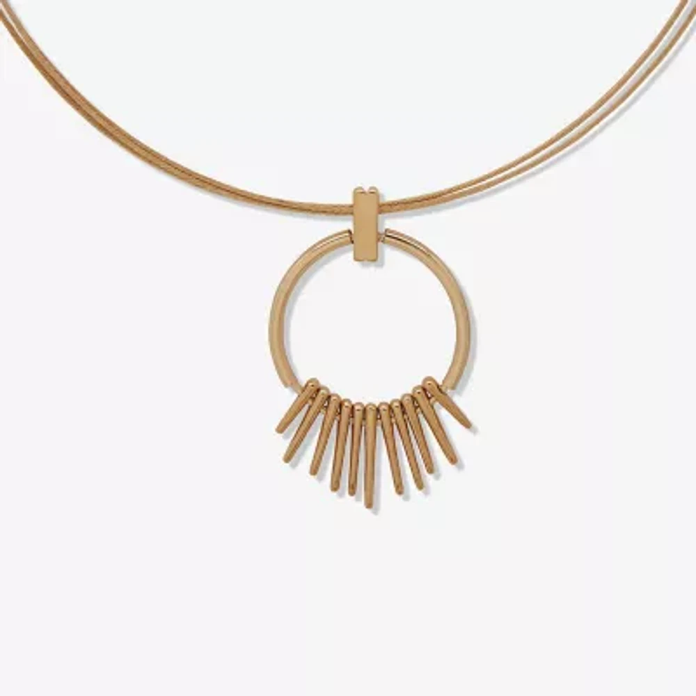 Worthington Gold Tone 17 Inch Pendant Necklace