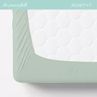 The Peanutshell Green Safari 4-pc. Bassinet Sheet