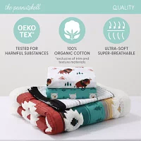 The Peanutshell Organic Western Woods 4-pc. Crib Bedding Set