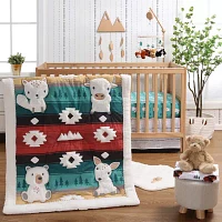 The Peanutshell Organic Western Woods 4-pc. Crib Bedding Set