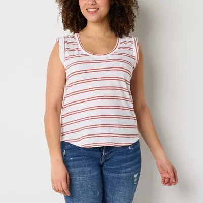 a.n.a Womens Tall U Neck Sleeveless Tank Top