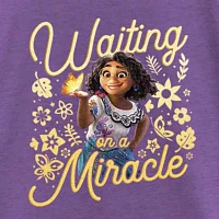Little & Big Girls Disney Crew Neck Short Sleeve Encanto Graphic T-Shirt