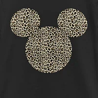 Little & Big Girls Disney Crew Neck Short Sleeve Mickey Mouse Graphic T-Shirt