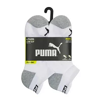 PUMA Heel Tab 6 Pair Low Cut Socks Mens