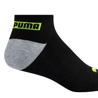 PUMA 6 Pair Quarter Ankle Socks Mens