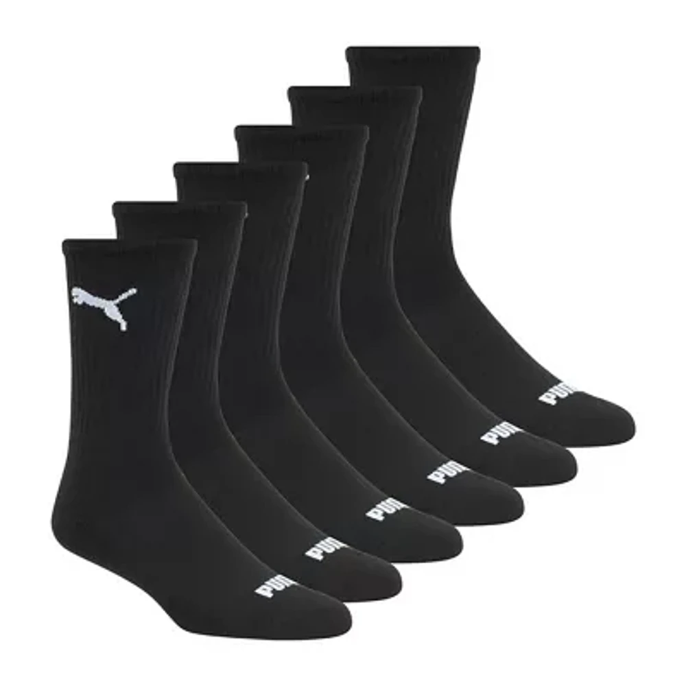 PUMA 6 Pair Crew Socks Mens