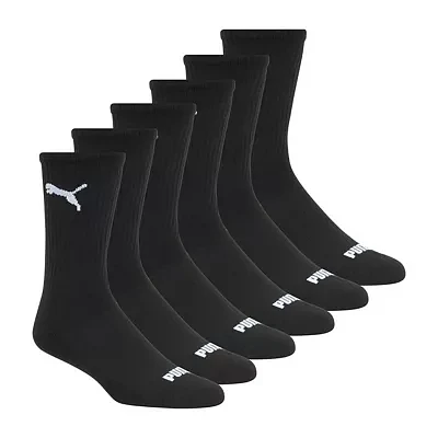 PUMA 6 Pair Crew Socks Mens