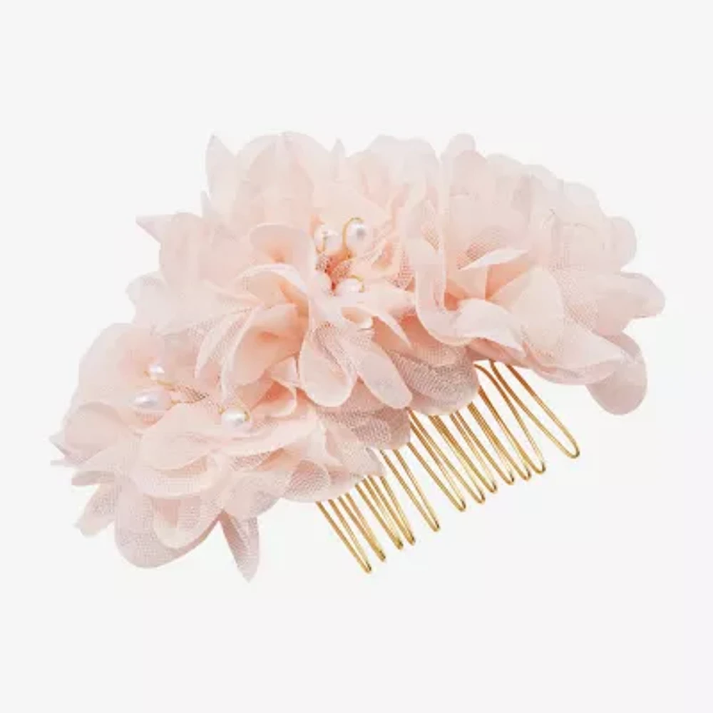 Bijoux Bar Flower White Hair Comb