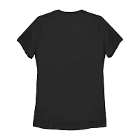 Juniors It Candy Corny Hearts Tee Womens Crew Neck Short Sleeve Graphic T-Shirt