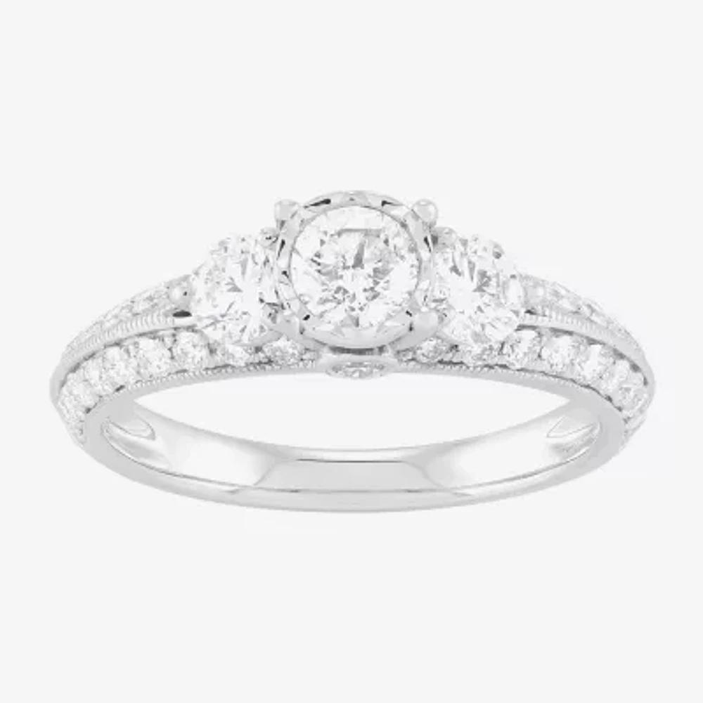 Womens / CT. T.W. Natural White Diamond 14K White Gold Engagement Ring
