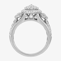 Womens CT. T.W. Natural White Diamond 14K White Gold Engagement Ring