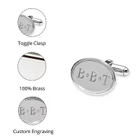Personalized Oval Cuff Links