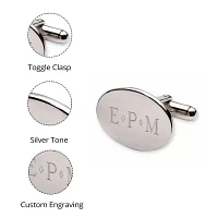 Personalized Oval Cuff Links