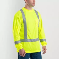 Berne Hi Vis Class 3 Performance Mens Long Sleeve Safety Shirts