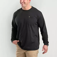 Berne Performance Mens Crew Neck Long Sleeve Moisture Wicking Pocket T-Shirt