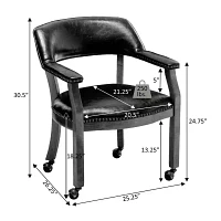 Take-A-Seat Dylan Armchair With Wheels