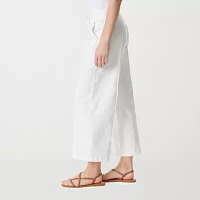 Gloria Vanderbilt® Amanda Shape Effect Womens High Rise Wide Leg Cropped Pants
