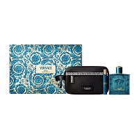 Versace Eros Mens Eau De Toilette 3 Piece Gift Set