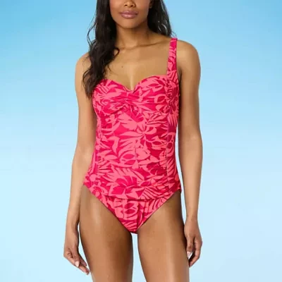 Liz Claiborne Womens One Piece Swimsuit