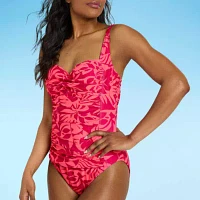 Liz Claiborne Womens One Piece Swimsuit