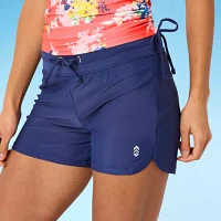 Free Country Womens Drawstring Waist Quick Dry Swim Shorts