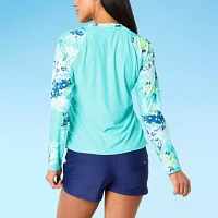 Free Country Womens Floral Swim Shirt