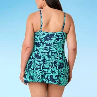 Liz Claiborne Womens Swim Dress Plus