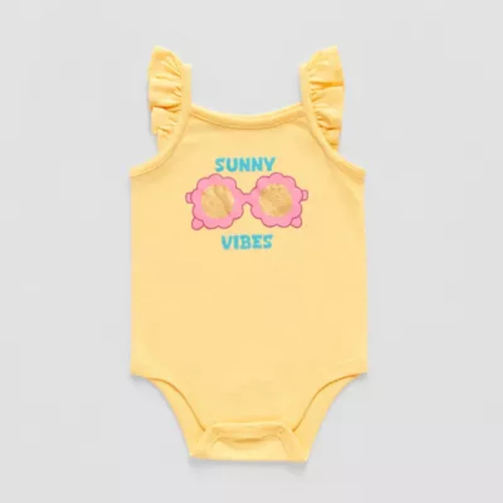 Okie Dokie Baby Girls Sleeveless Bodysuit