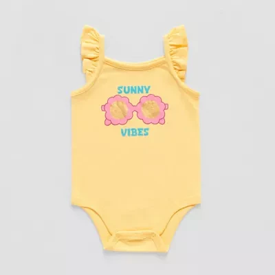 Okie Dokie Baby Girls Sleeveless Bodysuit