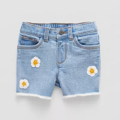 Okie Dokie Toddler & Little Girls Stretch Fabric Denim Short
